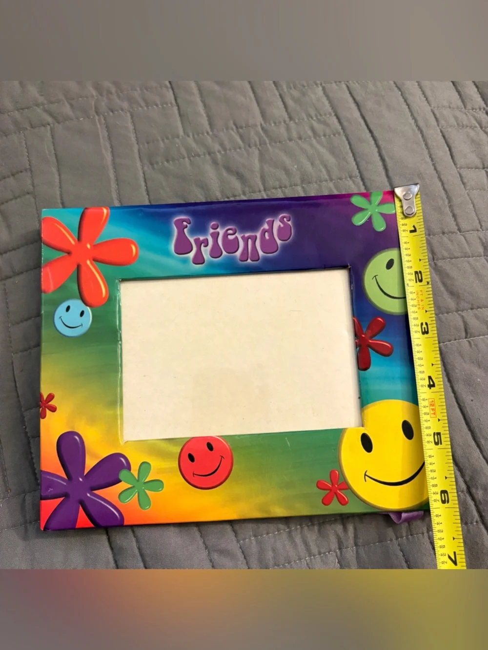 Vintage Y2K Flowers Smiley Faces Rainbow Friends Picture Frame Martin Designs